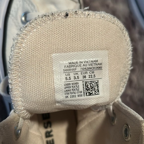 Converse platform white sz 5.5 EUC - Picture 4 of 7